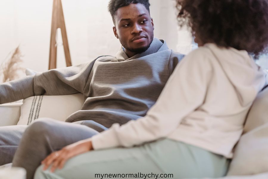 couple-in-casual-clothes-resting-and-talking-how-to-boost-your-confidence-as-a-new-mom