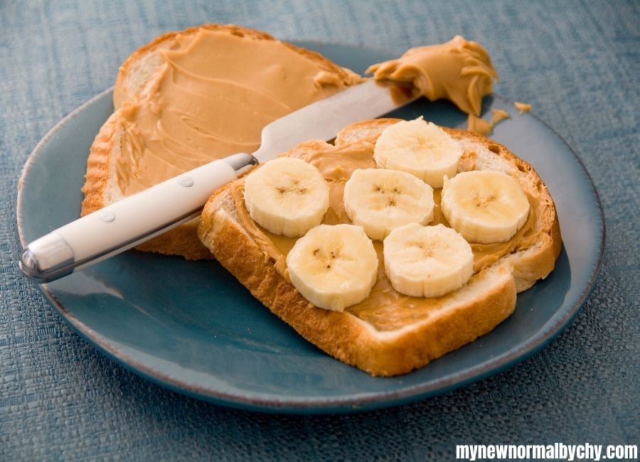 peanut-butter-bread-and-banana-sandwich-15-Nourishing-Postpartum-Meals-for-Breastfeeding-Moms