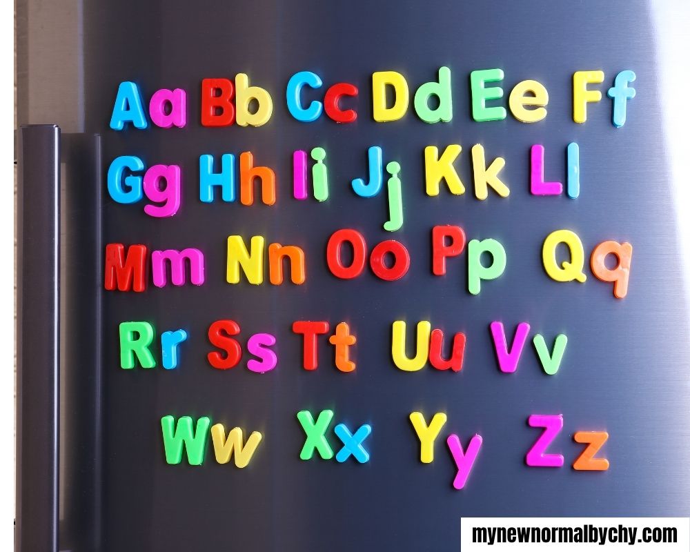 colourful-magnetic-letters-on-the-fridge
