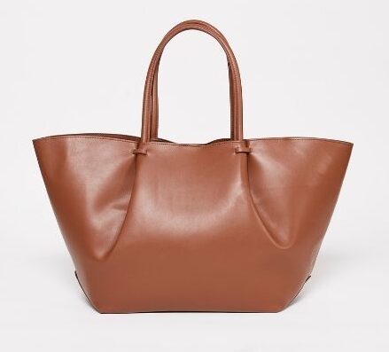a-brown-leather-tote-bag-on-a-white-background
