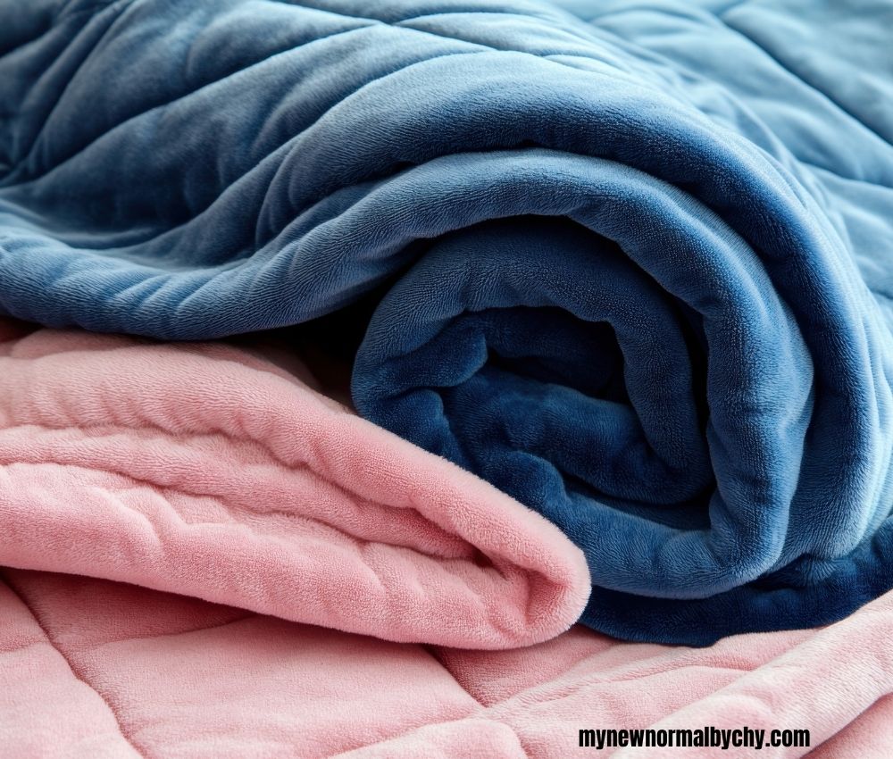 a-close-up-picture-of-a-blue-and-a-pink-coloured-weighted-blankets-20-Christmas-Gift-Ideas-Women-Truly-Need