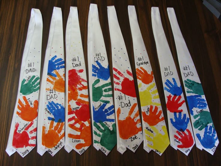 Fathers-Day-craft-from-kids-Use-any-tie-and-fabric-paint