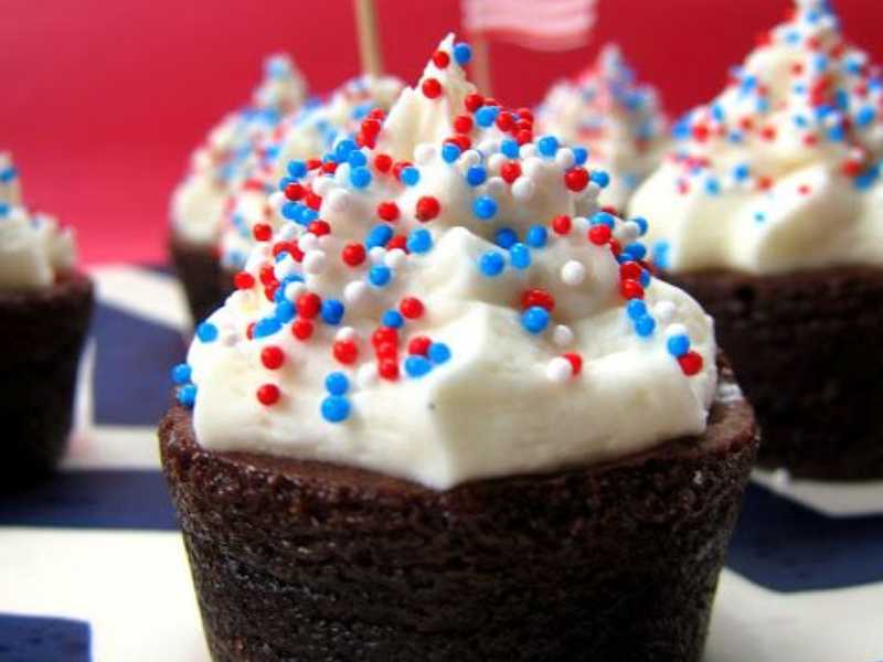 Flag-Brownie-Bites
