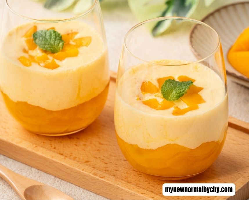 Home-made-mango-mousse-dessert