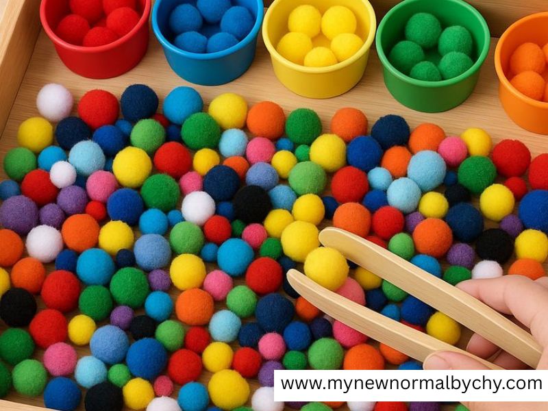 Pom-Pom-Sorting-Sensory-Play-Ideas-for-Toddlers-With-Autism