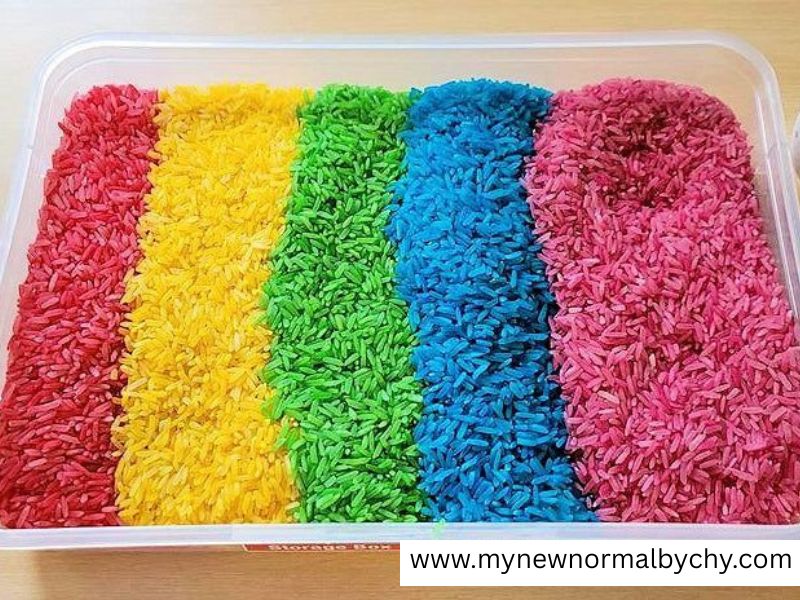Rainbow-Rice-Sensory-Bin