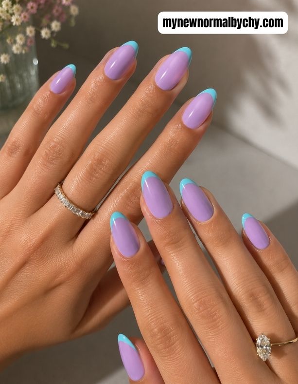 lilac-and-blue-colour-inspired-nail-design