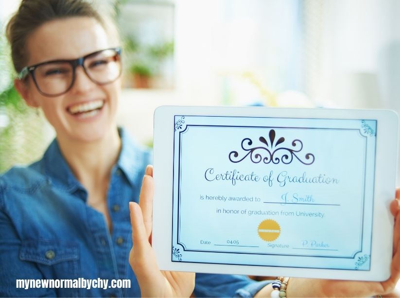 lady-joyfully-presenting-her-certificate