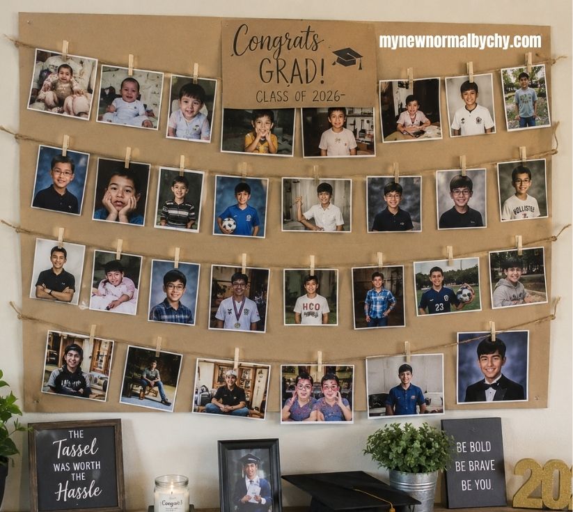 DIY-Graduation-photo-display