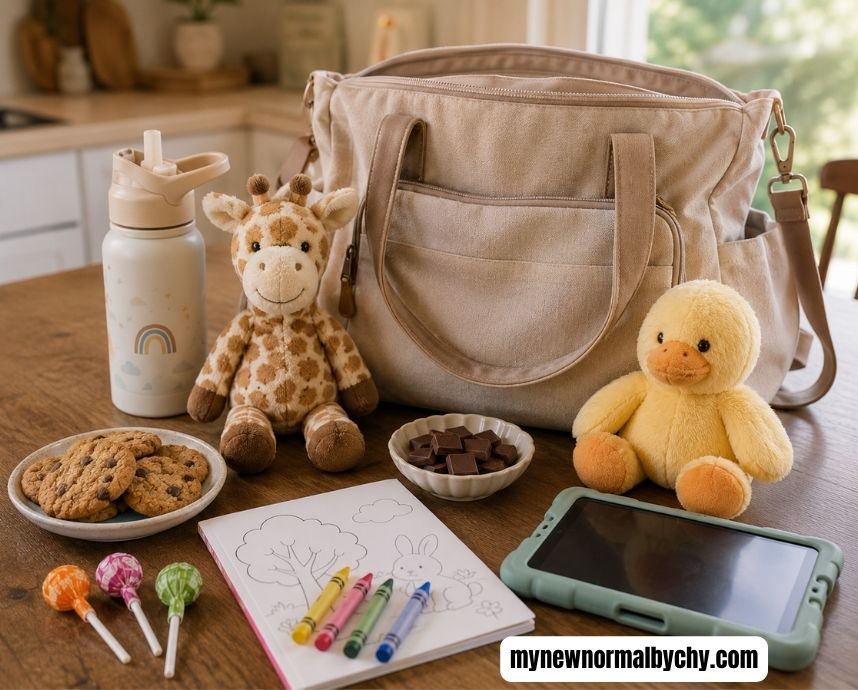 a-toddler-tantrum-survival-kit-on-the-kitchen-table-The Best-Way-to-Stop-Toddler-Tantrums-in-Public