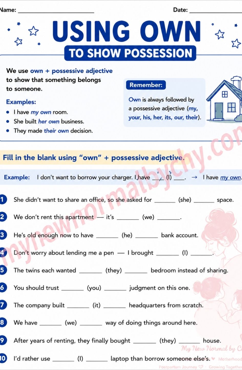 possessives-using-own-to-show-possession