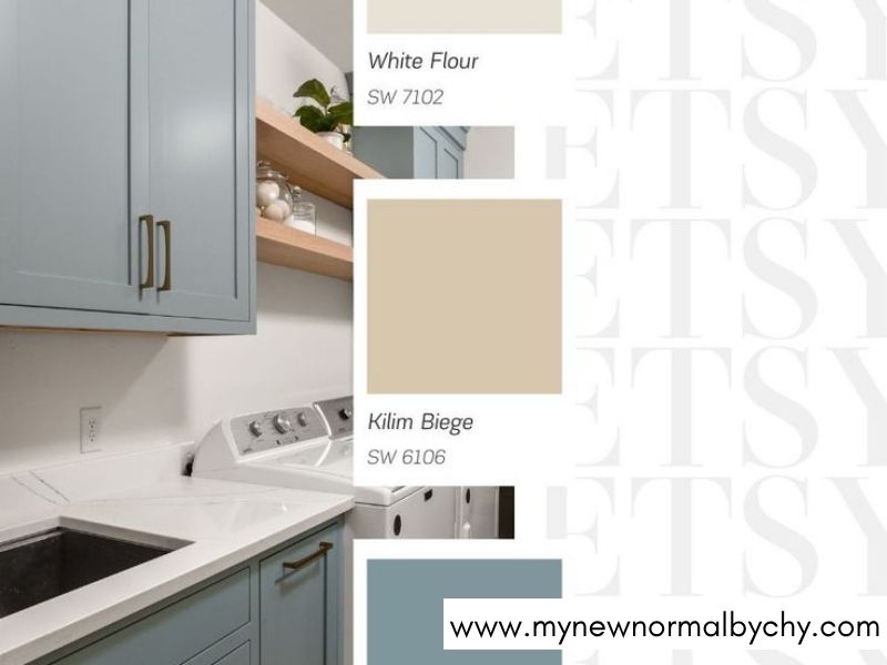 Affordable-Color-Schemes-That-Create-a-Modern Laundry Room Look