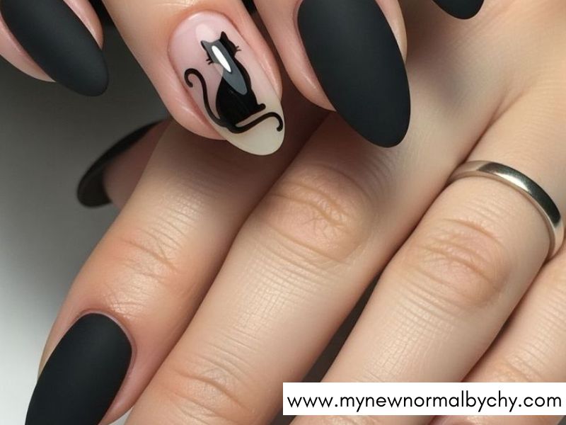 Black-Cat-Silhouette-Nails