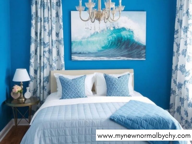 Bright-Blue-Accent-Wall