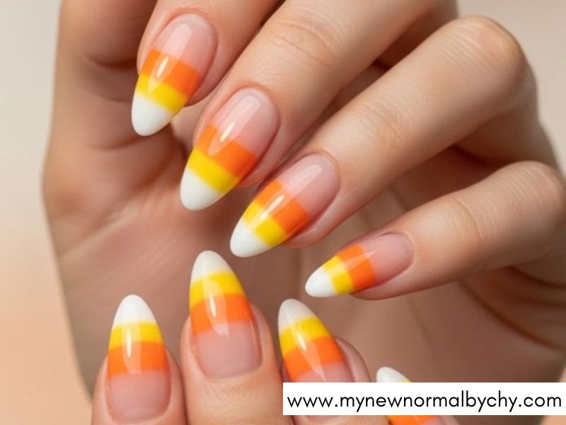 Candy-Corn-Inspired-Nails