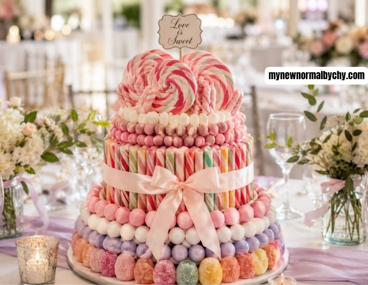Candy-cake-wedding-centerpiece