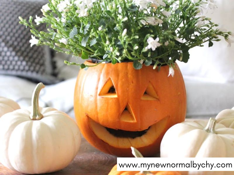 DIY-Jack-o'-Lantern-Flower-Pots