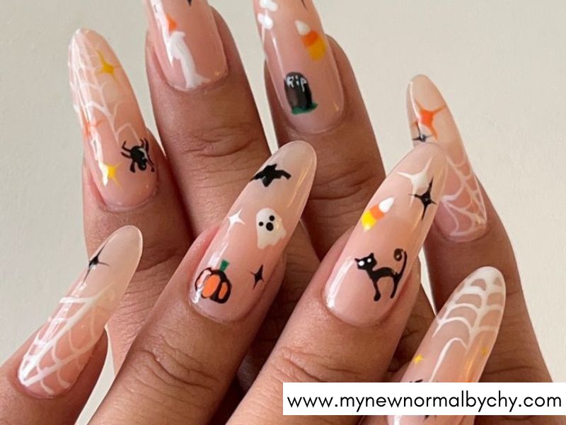 Halloween-Confetti-Nails