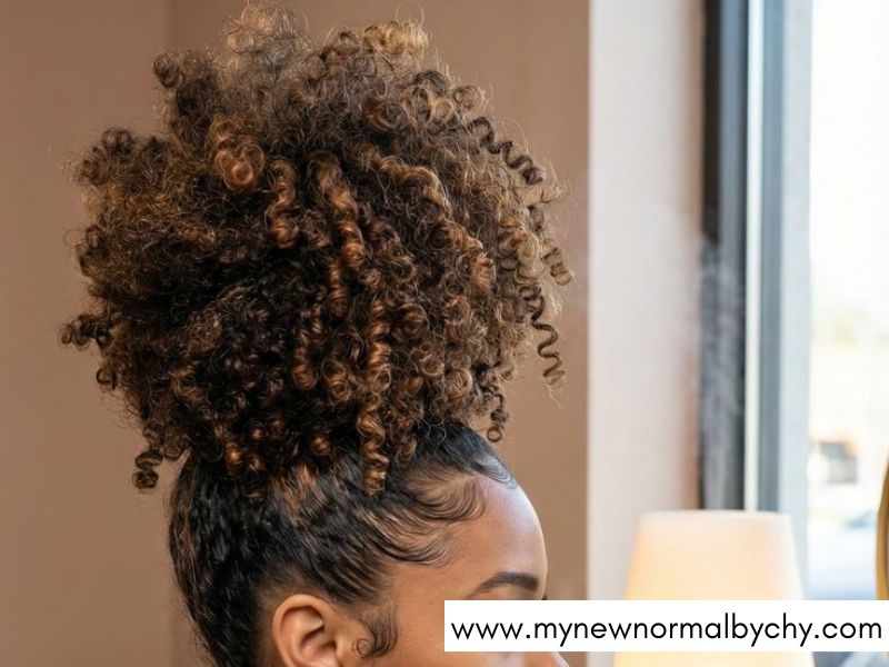 High-Pineapple-Updo-]Medium-Passion-Twist-Hairstyles-with-Curly-Ends