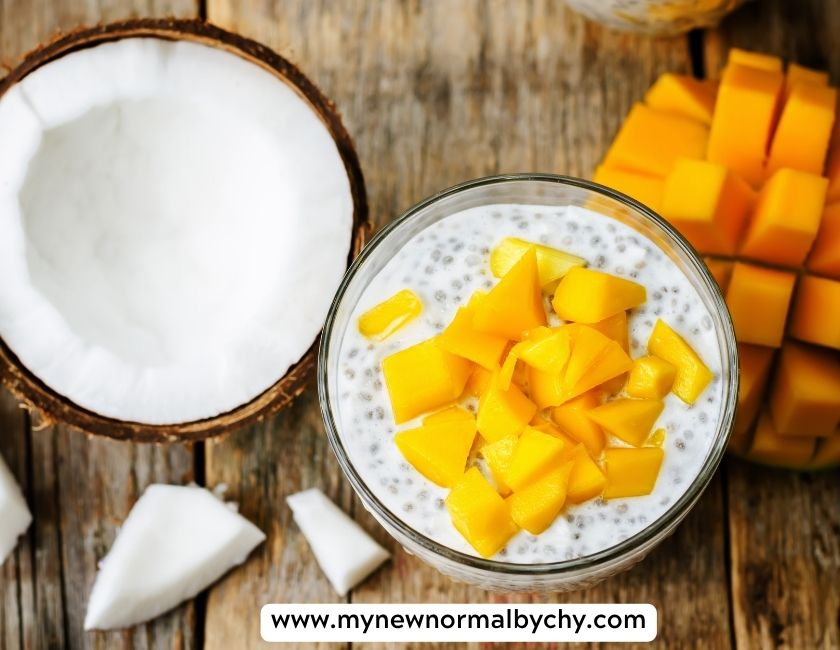 Mango-coconut-chia-pudding-easy-healthy-sweet-breakfast-ideas