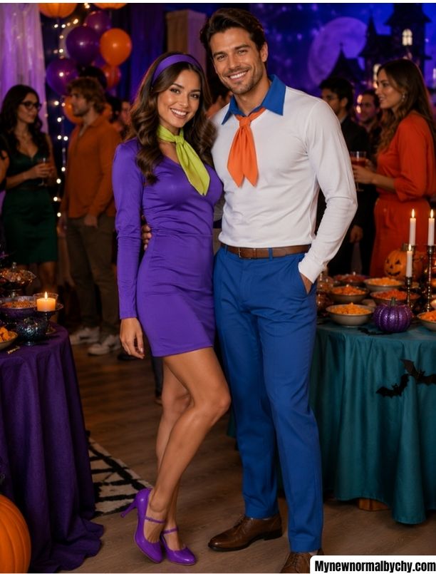 Daphne-and-Fred-costume-45-Best-Halloween-Costumes-for-Couples