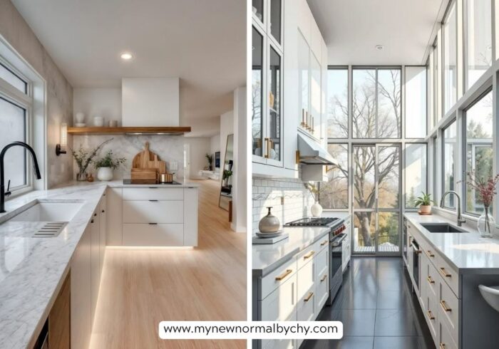 Sleek-minimalist-galley-kitchen-30-stylish-and-practical-modern-kitchen-inspiration
