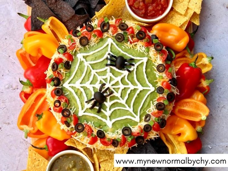 Spider-Web-Charcuterie-Board