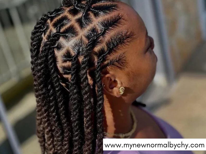 The-Criss-Cross-Half-Crown-Simple-Loc-Styles-for-Work-and-Professional-Settings