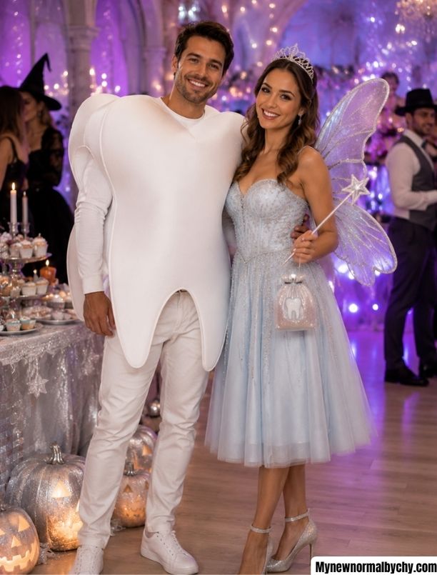 Tooth-and-tooth-fairy-couple-halloween-costume-45-Best-Halloween-Costumes-for-Couples
