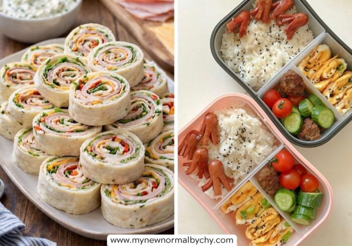 Turkey-and-cheese-pinwheel-bento