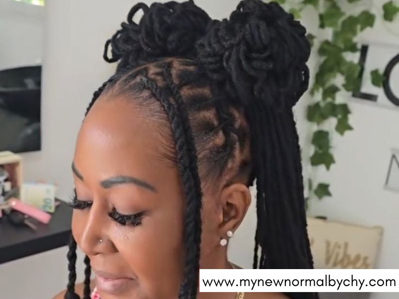 Twin-Space-Buns-with Free-Flowing-Back