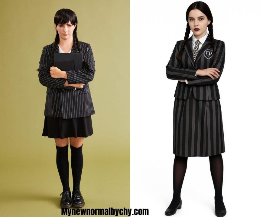 Women-halloween-costume-for-work-Wednesday-Adam