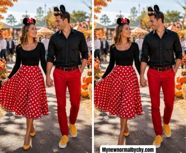 Micky-and-minnie-mouse-inspired-couple-costume