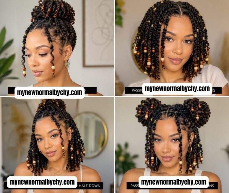 passion-twists-with-beads-Passion-Twist-Hairstyles-For-Black-women-With-Short-Hair