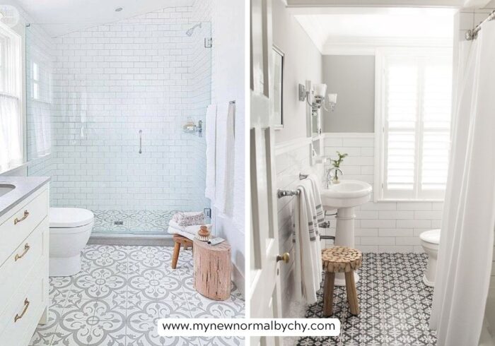 Patterned-floor-tiles