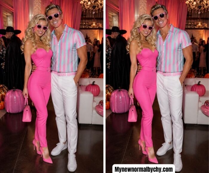 pink-retro-doll-couple-halloween-costume