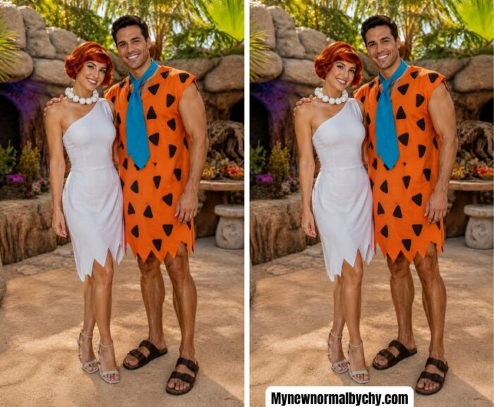 Stone-age-inspired-couple-halloween-costume