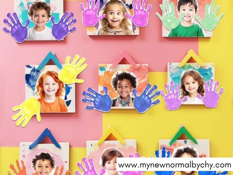 First-Year-Handprint-Collage-Baby-and-Infant-Handprint-Crafts