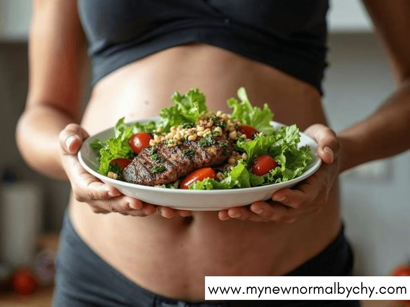 Focus-on-a-Balanced-Diet-How-to-Stop-Postpartum-Hair-Shedding