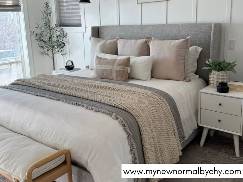 Greig-and-White-Bedding-Color-Combinations-for-a-Cozy-Bedroom