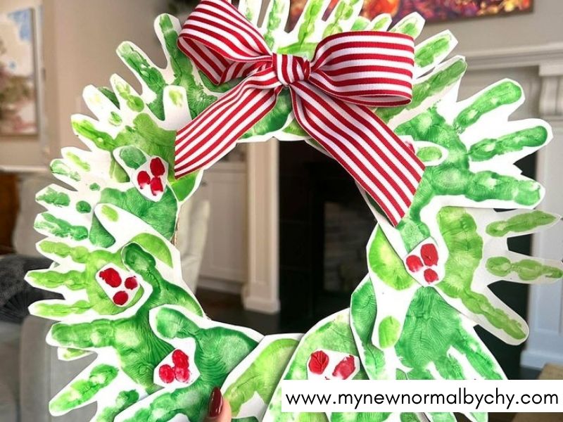 Handprint-Christmas-Wreath-Baby-and-Infant-Handprint-Crafts