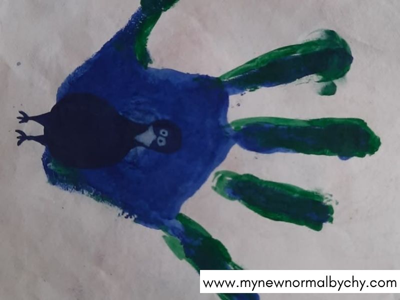 Handprint-Peacock
