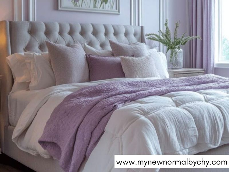 Lavender-and-White