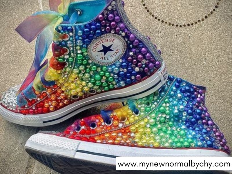 Rainbow-Rhinestones-Easy-DIY-Bedazzled-Shoes-for-Beginners