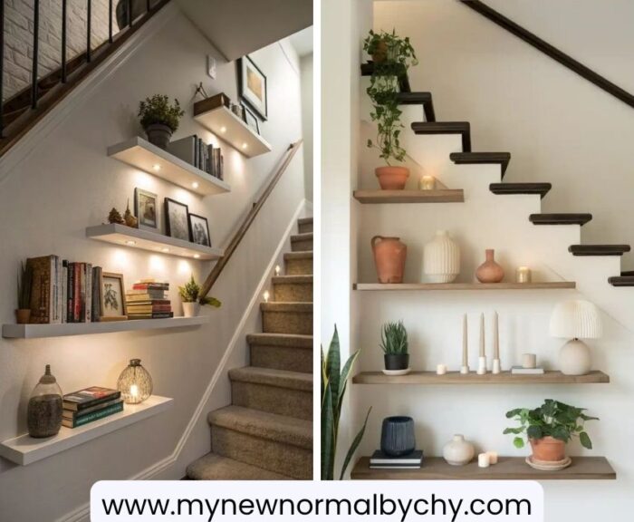 stairway-floating-shelves-utilise-the-empty-spaces-in-your-house