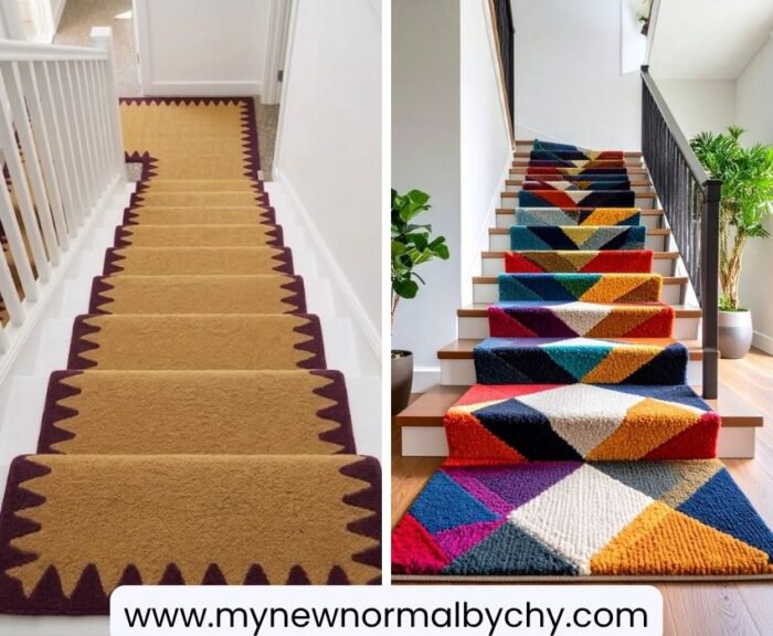 30-wall-corner-decor-ideas-put-a-runner-rug-up-the-stairway
