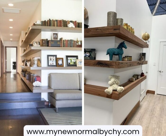 Wrap-around-shelving