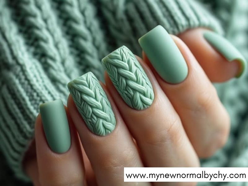 Cozy-Sweater-Nail-Art-Designs-for-Fall