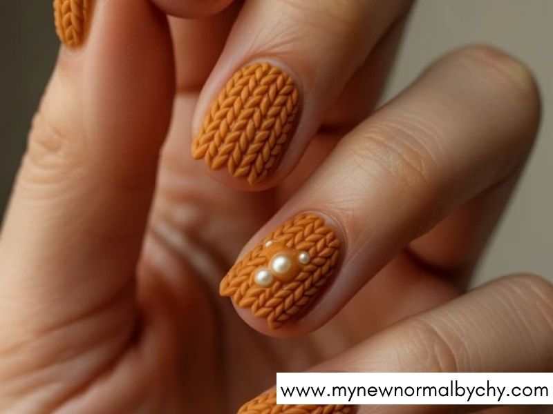 Cozy-Sweater-Nail-Art-Designs-for-Fall