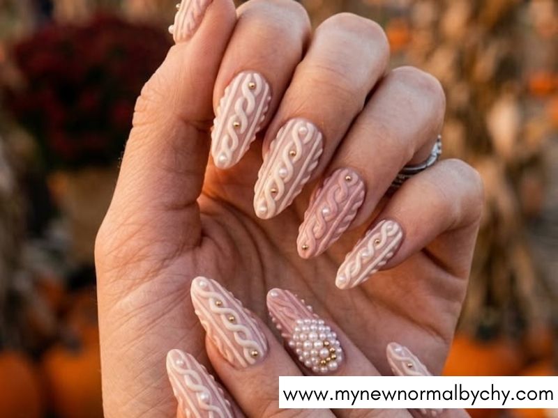 Cozy-Sweater-Nail-Art-Designs-for-Fall